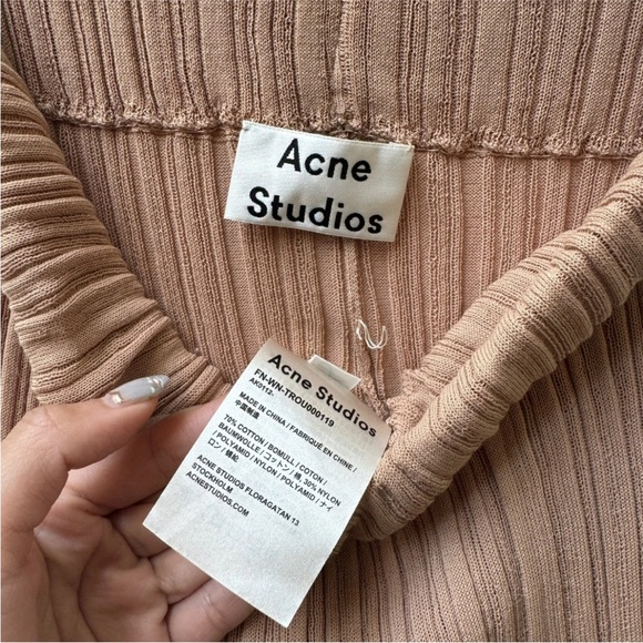 Acne Studios SS 2019 Long Ribbed Leggings - Picture 3 of 4